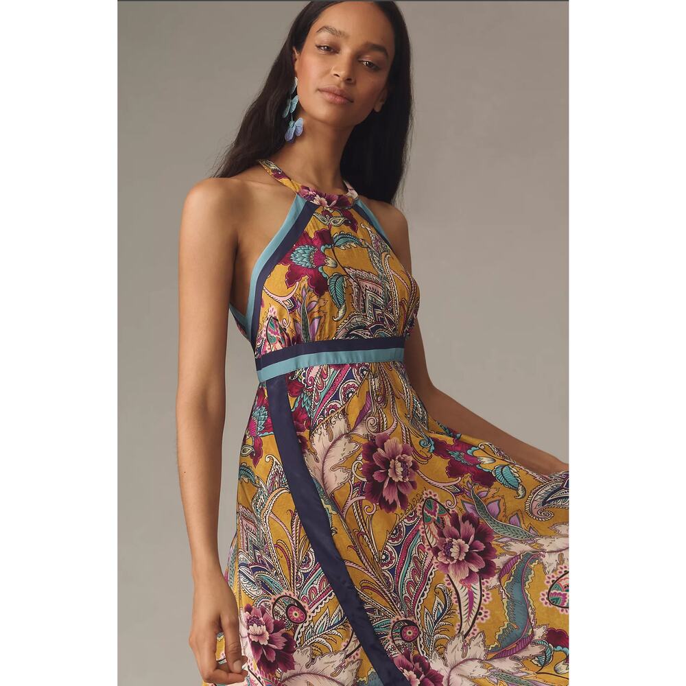 Anthropologie Multicolor Floral Maxi Dress - Picture 2 of 5